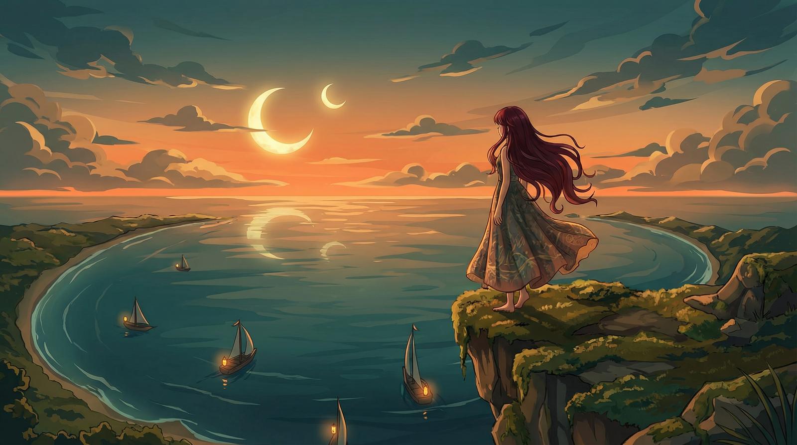 17c一起草原创动漫短片-月湾少女